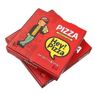 Moslashtirilgan qayta ishlanadigan rangli pizza qutilari