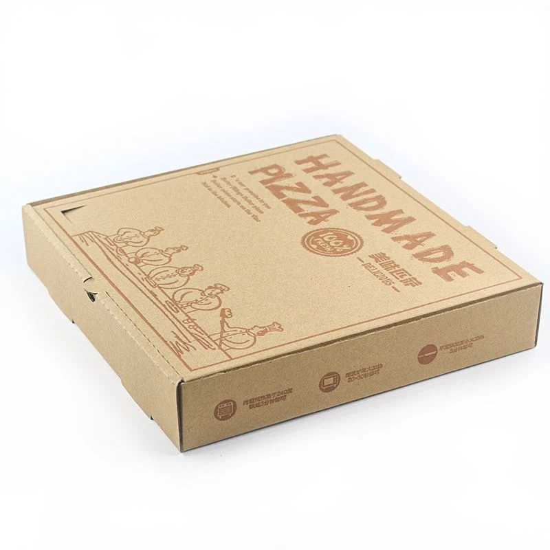 Qadoqlash Kraft qog'ozli pizza qutilari