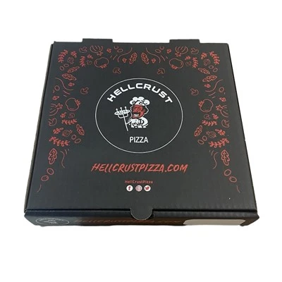 Shaxsiylashtirilgan hashamatli gofrokarton yetkazib berish pizza qutisi